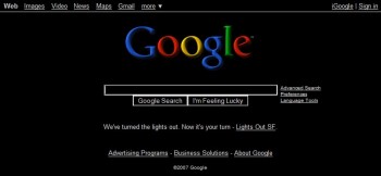 Google turns out the lights